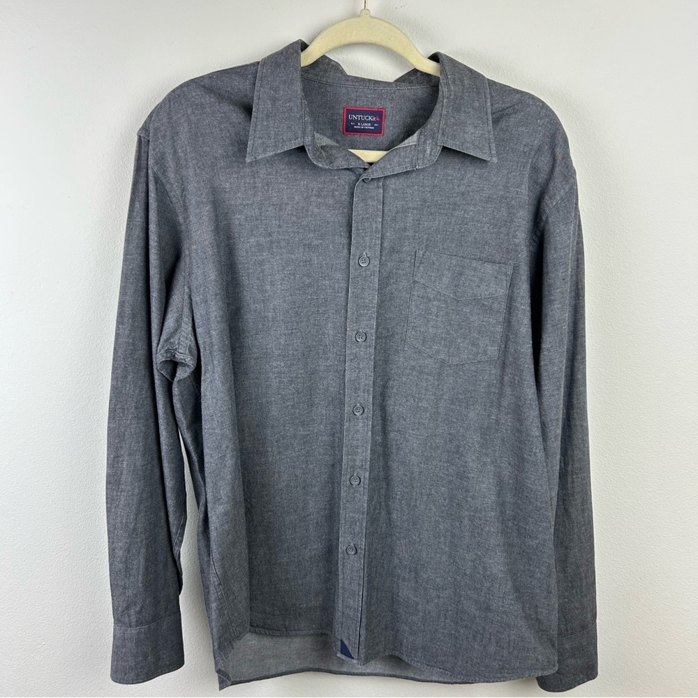 Bundle of long-sleeve Untuckit button down dress shirts size: XL - Picture 3 of 13